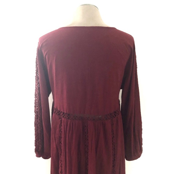American Eagle Outfitters boho red dress size L - Picture 12 of 13